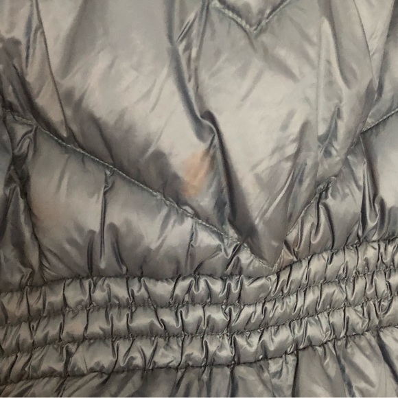 Athleta EUC Banner Peak Down Coat in peacock blue puffer jacket Fitted Sz XXS - Picture 16 of 16